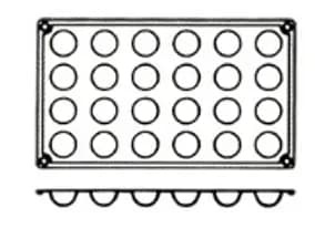 Pavoni I.S.p.A. Форма силиконовая FR 004 (полушар, d30xh17)