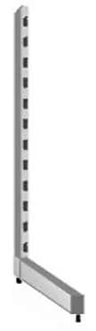 Стойка 80х30 с базой L-образная (H=2500, G=470, T-LT 22472500, глянец, RAL 9005)