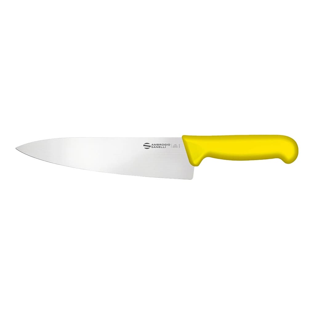 Нож Sanelli Ambrogio серии Supra Colore, SC49026Y, кухонный 260 х 57 мм, желтый