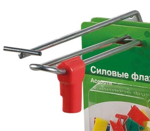 Сейфер-ограничитель для защиты товара на крючках HOOK LOCK, цвет - красный