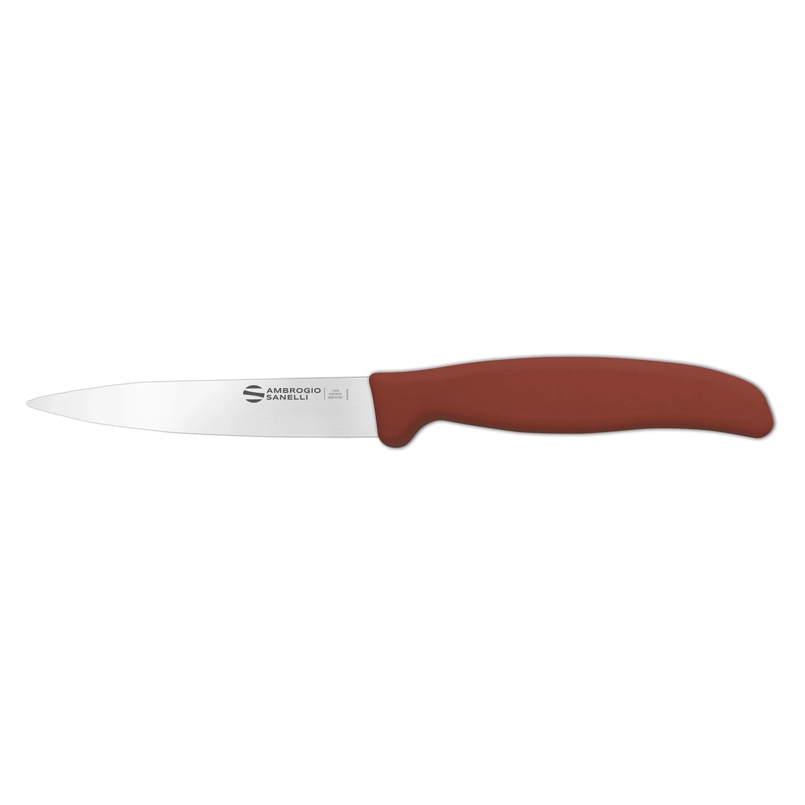 Нож Sanelli Ambrogio серии Supra Colore ST82011N, для овощей 110 мм, коричневый