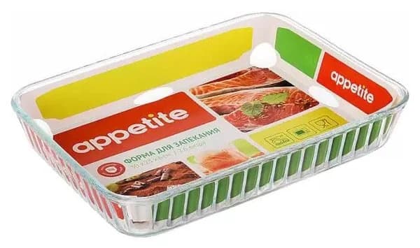 Appetite Форма прямоуг. PL25 (30x23x6см 2,6л, стекло жаропрочое)