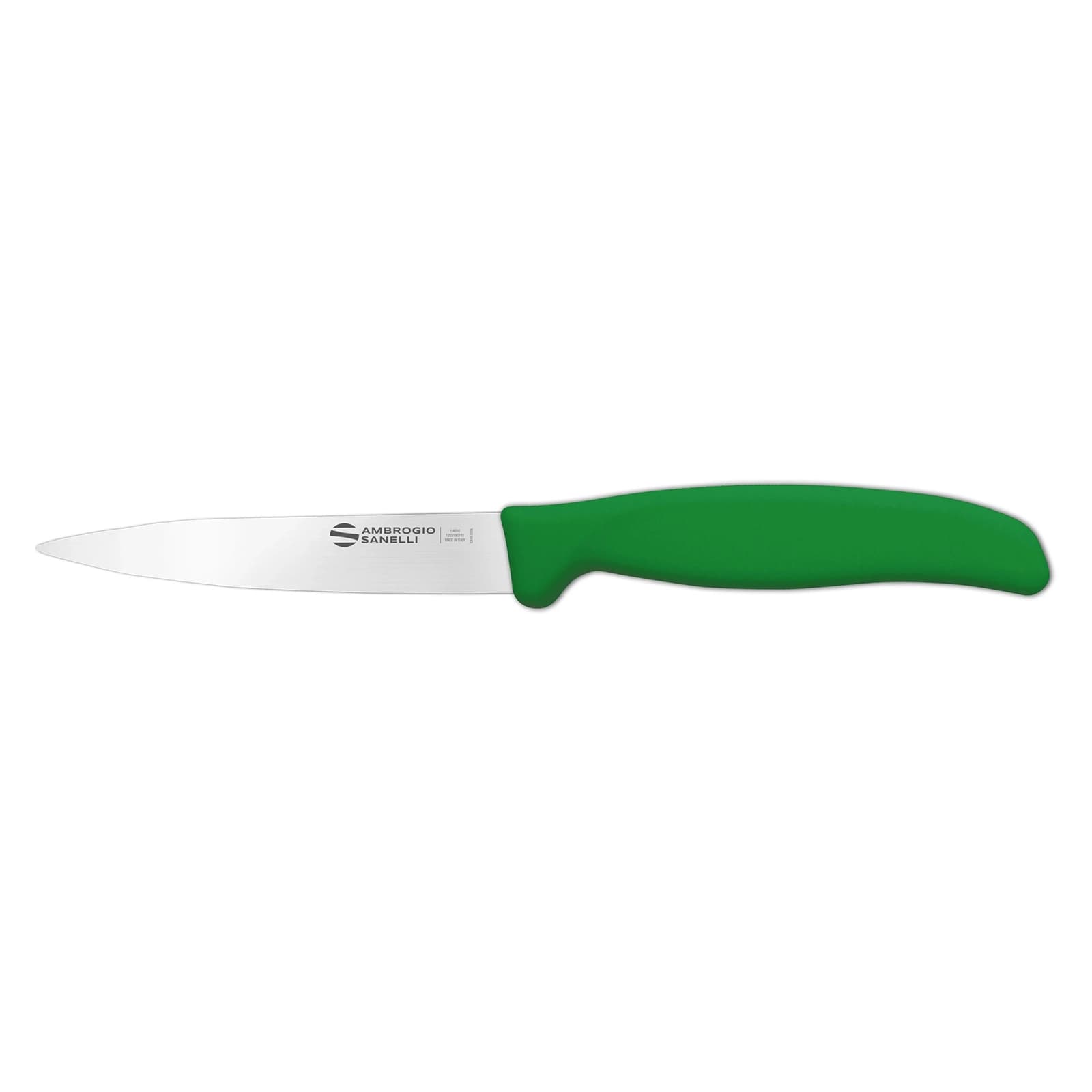 Нож Sanelli Ambrogio серии Supra Colore, ST82011G, для овощей 110 мм, зеленый