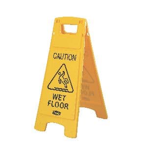 Знак предостерегающий напольный WET FLOOR (Мокрый пол) L 66см w 27 TRUST 7114YE
