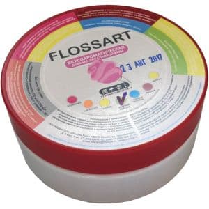 Смесь вкусоароматическая для сахарной ваты, FlossArt зелёное яблоко, 0.15кг.