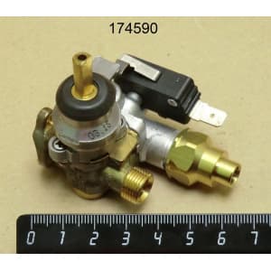 Кран газовый двойной  с микровыключателем Grill Master 612638010160
