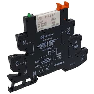 Реле с колодкой 12VAC/DC Релеон