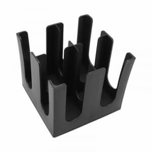 Держатель для стаканов и крышек на 4 отсека квадратный пластик черный Enigma Cookware square 4 grids cup holder