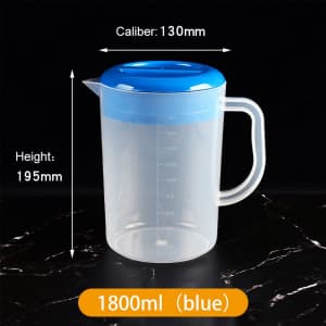 Кувшин мерный 1800мл Pitcher с крышкой пластик Enigma Cookware PP 1800mL PP pitcher