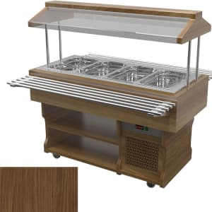 Салат-бар тепловой Gastrolux ТМ-157/4GN/W Орех Линкольн H1714 ST10