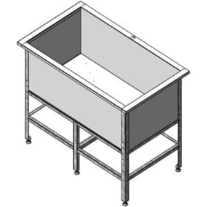 Ванна котломоечная Assum ВКС-П-1/400/900 (1000х500х850)
