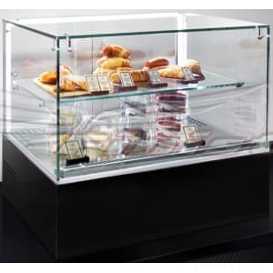 Витрина холодильная настольная Финист JAKSON CUBE JNC-4 (черный муар RAL 9005, 6000К)