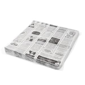 Бумага оберточная 305х305мм 35г/м2 парафинированная Газета