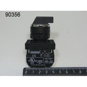 Переключатель 0-1 с фиксацией 1НО черный RoboLabs 22290