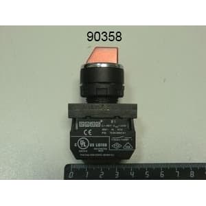Переключатель флажковый с фиксацией 0-1 1НО (красный) RoboLabs 25422