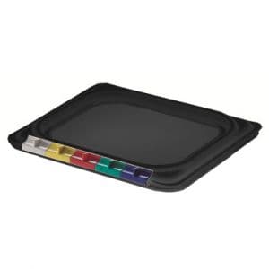 Крышка для гастроемкости GN1/6 полипропилен черный Restola 422102213