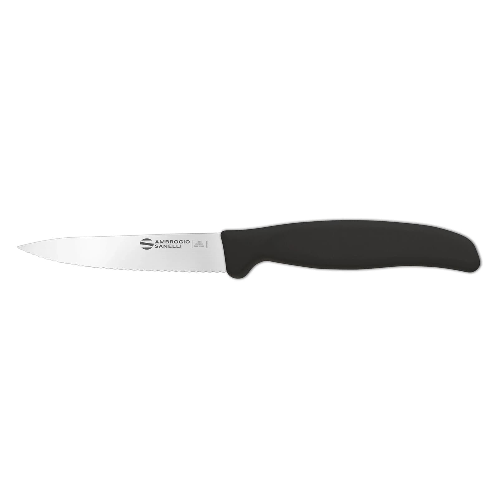 Нож Sanelli Ambrogio серии Supra, ST91007B, для овощей 70 мм, черный
