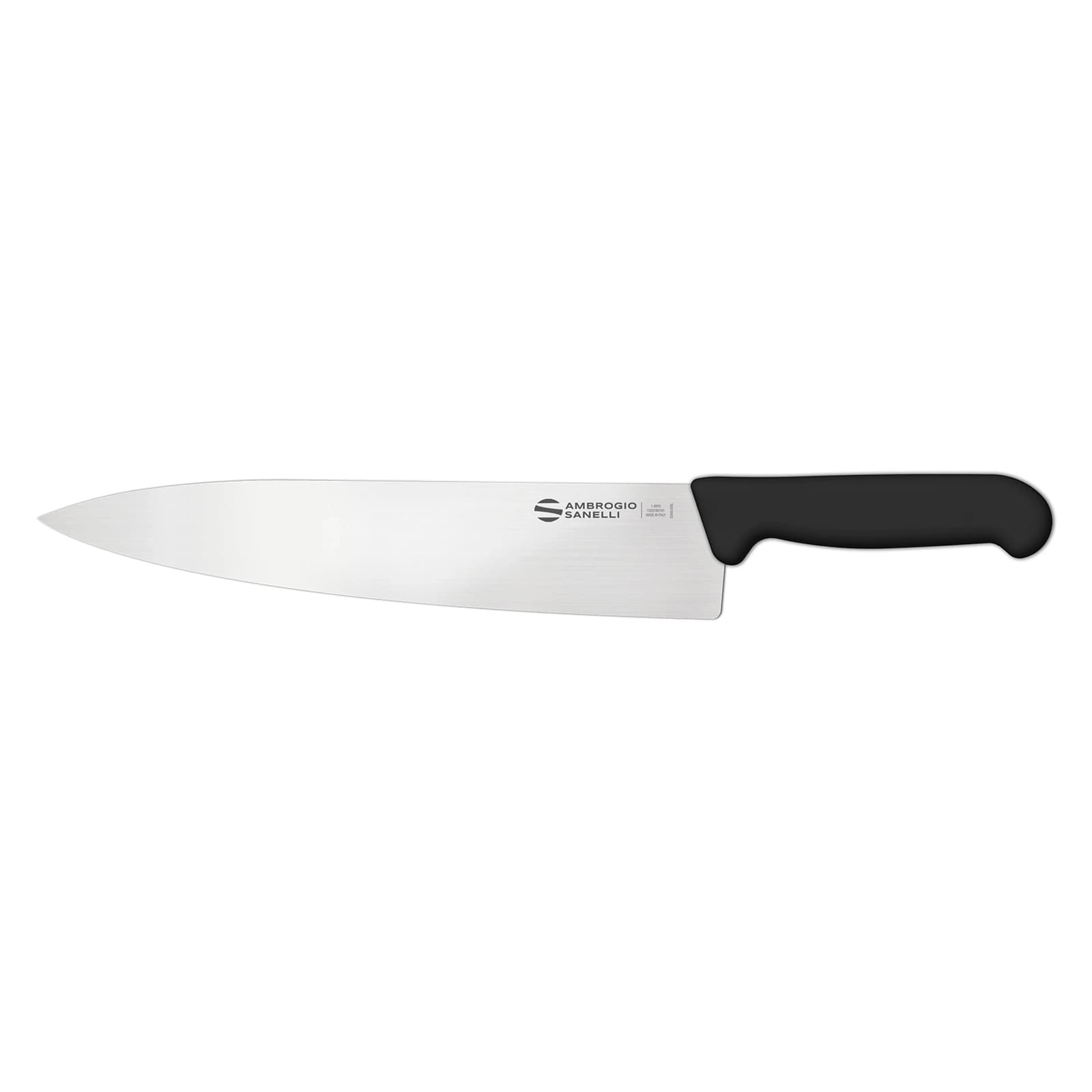 Нож Sanelli Ambrogio серии Supra, SC49030B, кухонный 300 х 58 мм, черный